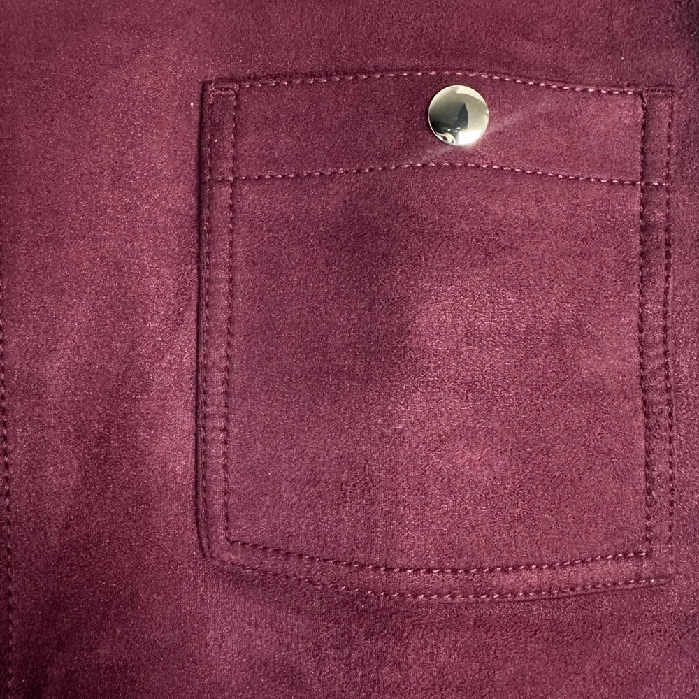 LOFT Rich Burgundy Mini Skirt - Picture 8 of 8